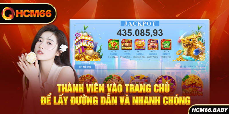 Thành viên vào trang chủ để lấy đường dẫn và nhanh chóng